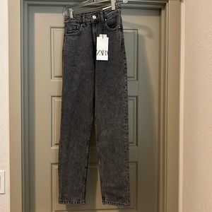 Black Zara mom fit jeans - size 2
